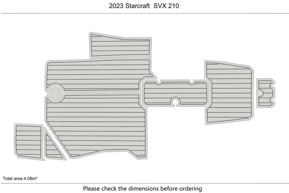 2023 Starcraft SVX 210 Marine teak deck seadek EVA Foam Boat flooring
