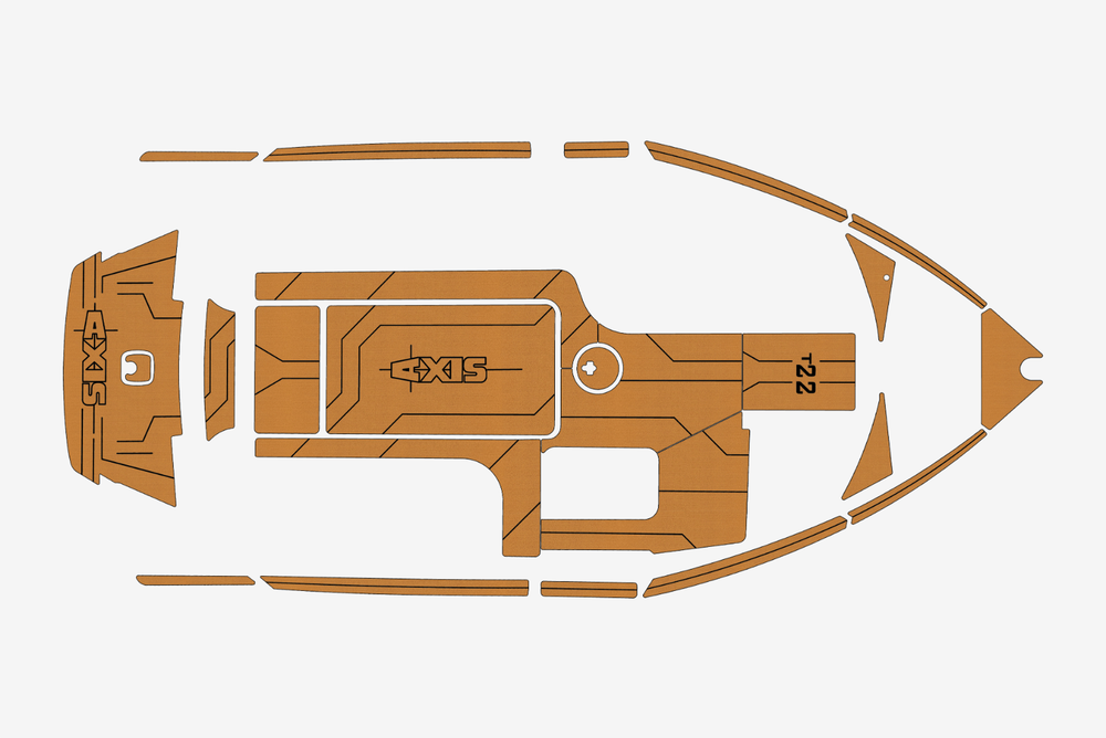 2014-2017 AXIS T22 Marine teak deck EVA Foam Boat flooring