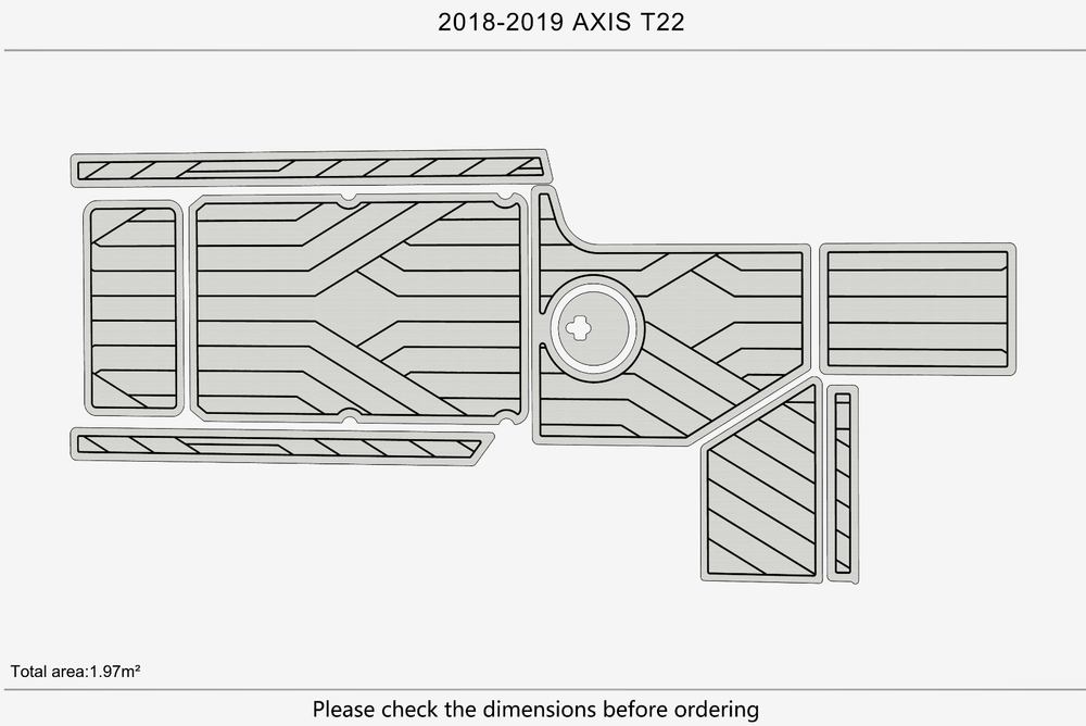 2018-2019 axis T22 Marine teak deck EVA Foam Boat flooring