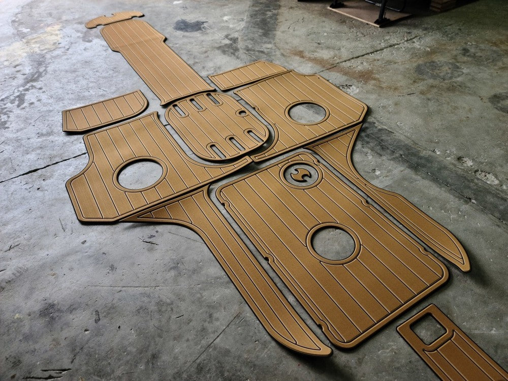 2005 Four Winns Horizon 230 Cockpit swimming platform Faux teak 6mm Non-slip mat