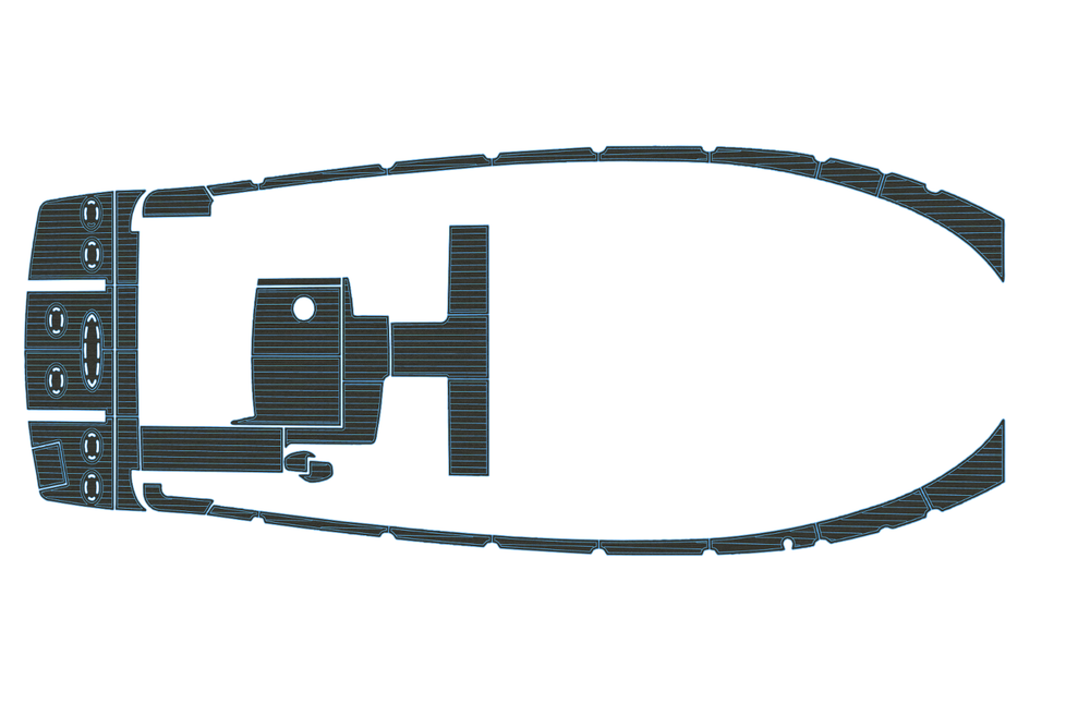 2010-2012 Sea Ray 450 Sundancer Current Marine teak deck EVA Foam Boat flooring