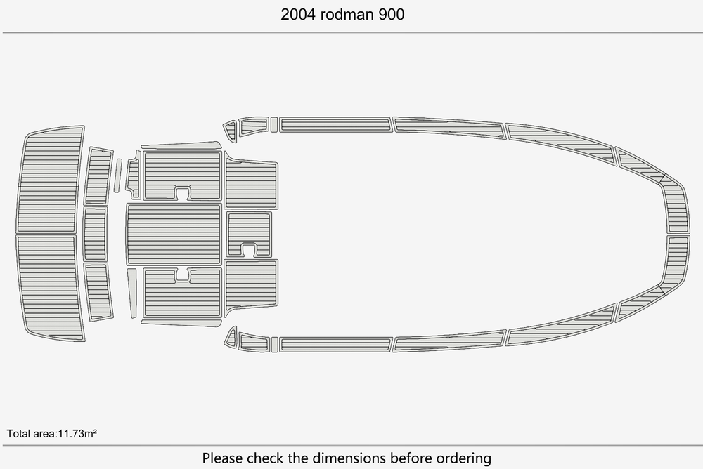 2004 Rodman 900 Marine teak deck seadek EVA Foam Boat flooring