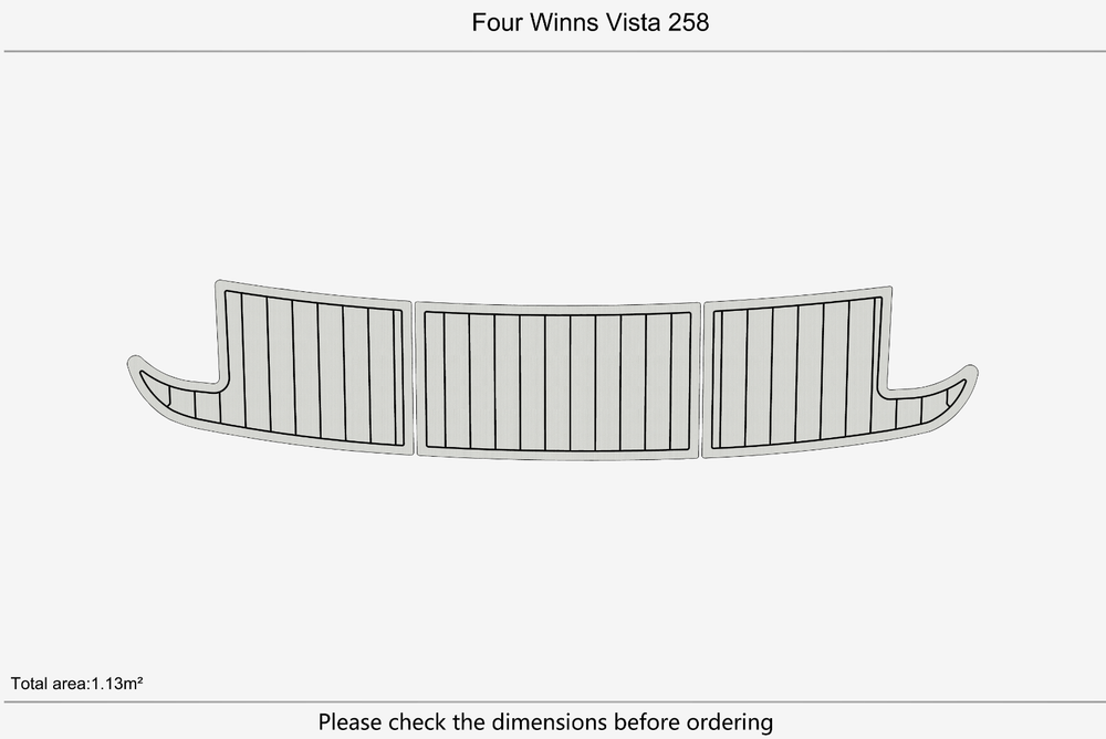 Four Winns Vista 258 Swim platform 1/4"6mm EVA Foam carpet marine floor