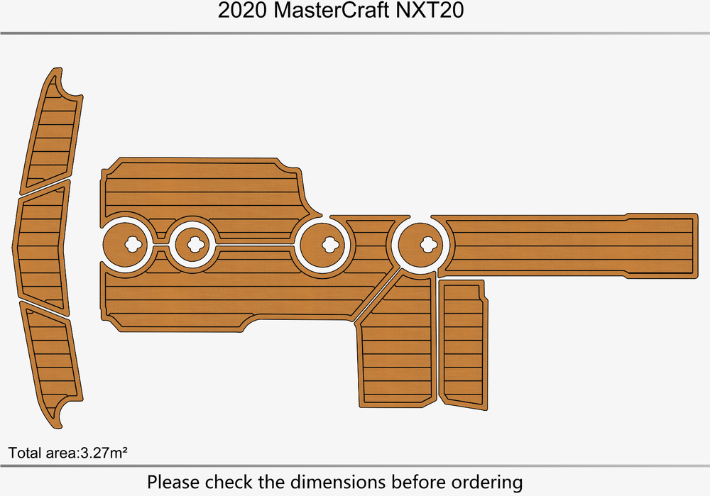 2020 Mastercraft NXT20 Swim Platform cockpit 1/4" 6mm EVA foam floor