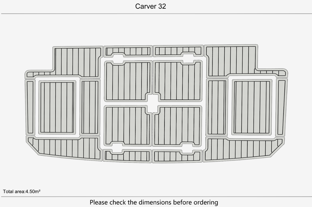 Carver 32 Swim platform 1/4"6mm EVA foam faux floor