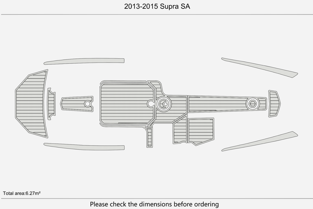 2013-2015 Supra SA Marine teak deck seadek EVA Foam Boat flooring