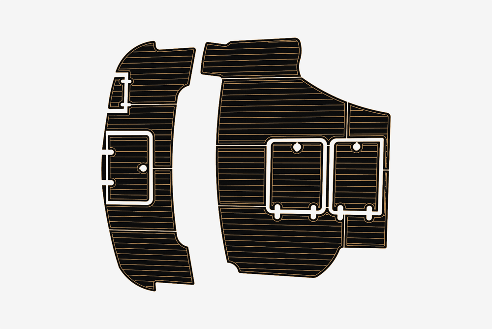 1998-2000 Birchwood 440 Cockpit Swim platform 1/4" 6mm EVA Teak deck floor