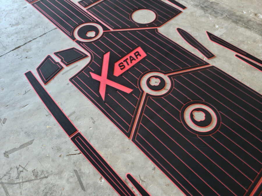2018-2019 mastercraft xStar Cockpit EVA Faux teak floor 1/4" 6mm Non-slip mat