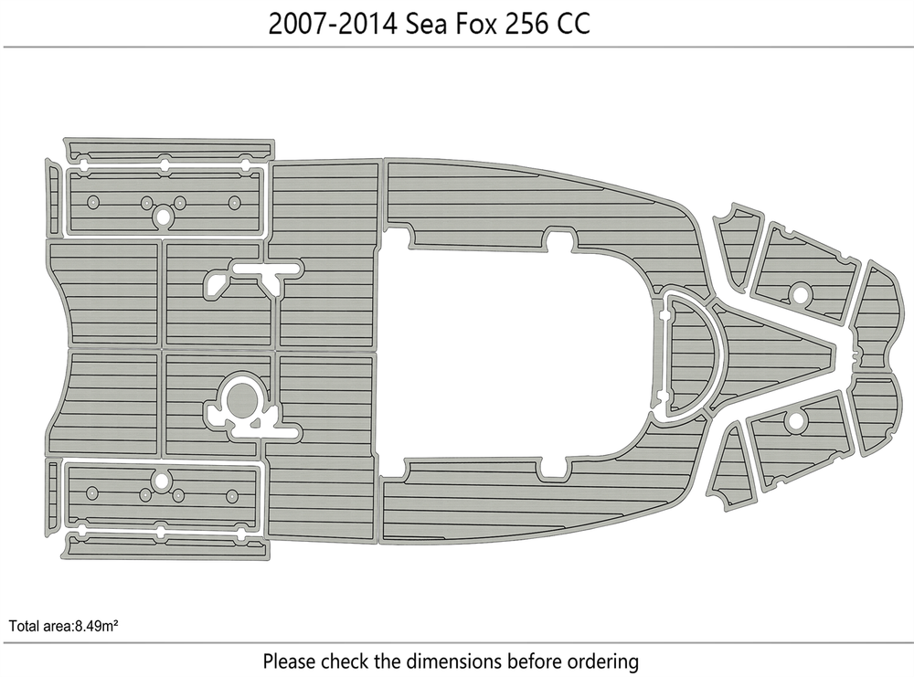 2007-2014 Sea Fox 256 CC Marine teak deck seadek EVA Foam Boat flooring