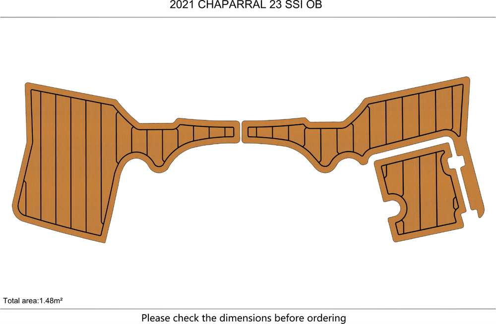 2021 CHAPARRAL 23 SSI OB Swim platform 1/4"6mm EVA foam faux mat floor