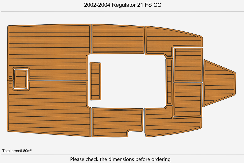 2002-2004 Regulator 21 FS CC Cockpit 1/4"6mm EVA Foam floor
