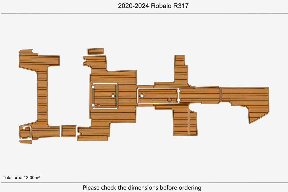 2020-2024 Robalo R317 Marine teak deck seadek EVA Foam Boat flooring
