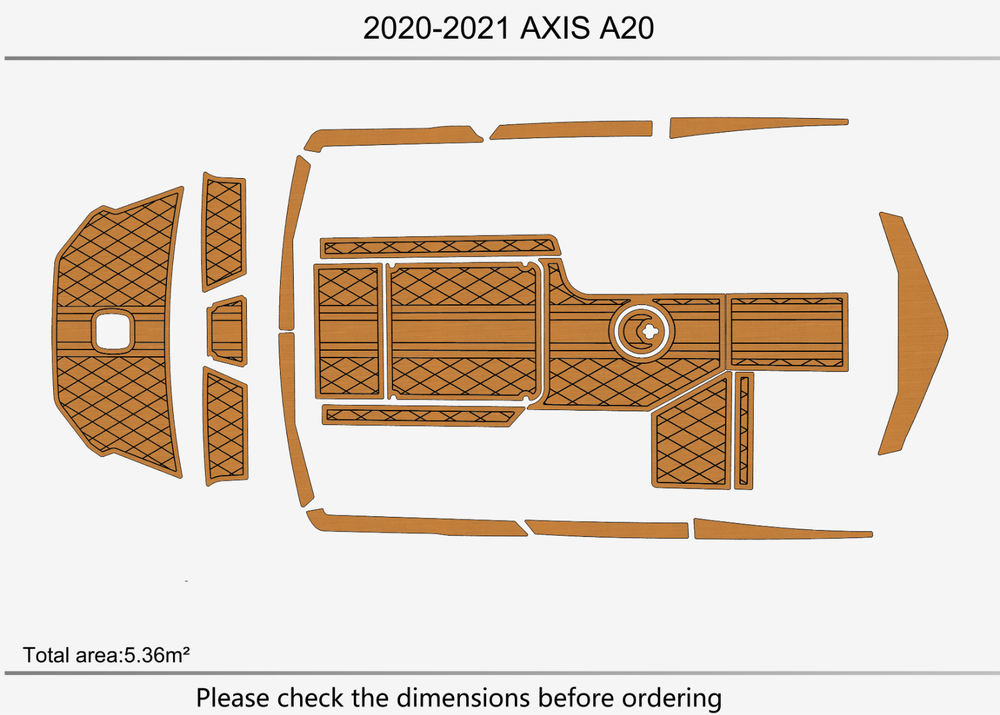2020-2021 AXIS A20 Marine teak deck EVA Foam Boat flooring