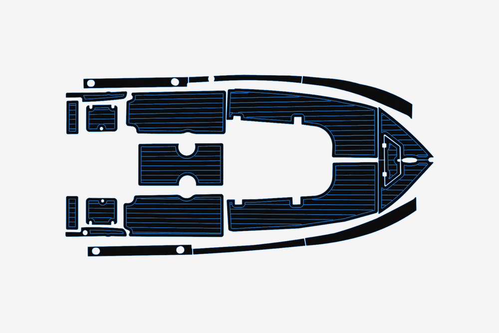 2004 Sea Pro 220 CC Marine teak deck EVA Foam Boat flooring
