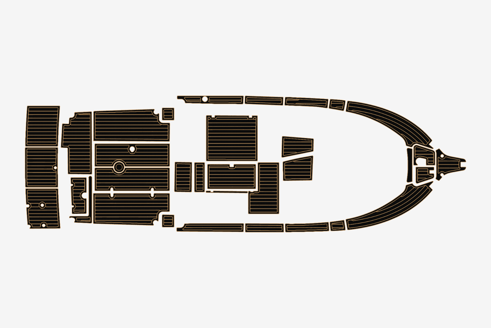 2006 Elamd 25 Marine teak deck EVA Foam Boat flooring