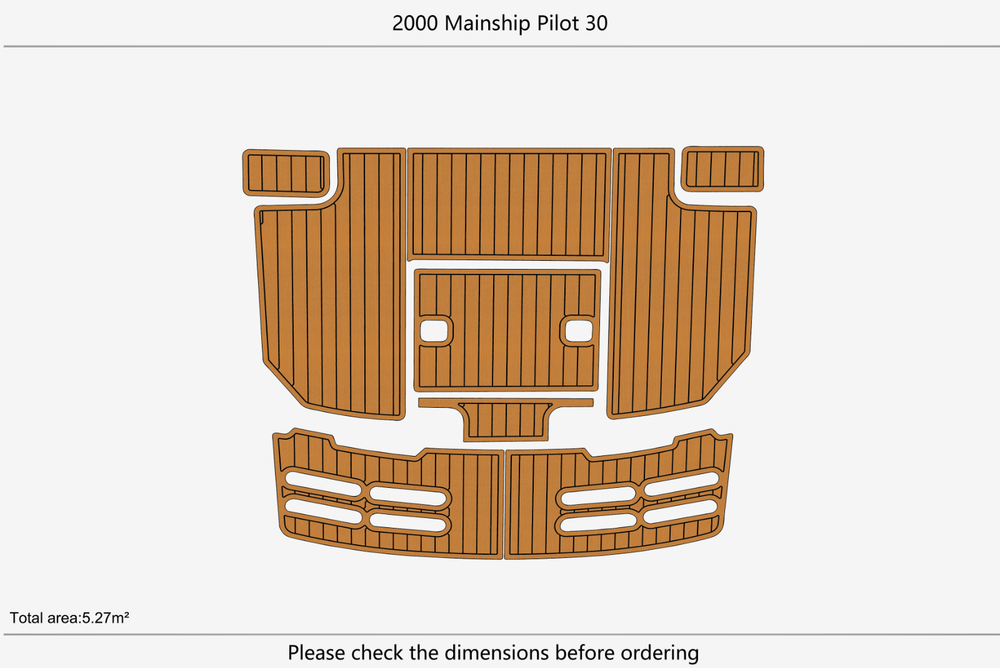 2000 Mainship Pilot 30 Cockpit Swim platform 1/4"6mm EVA Foam faux mat floor