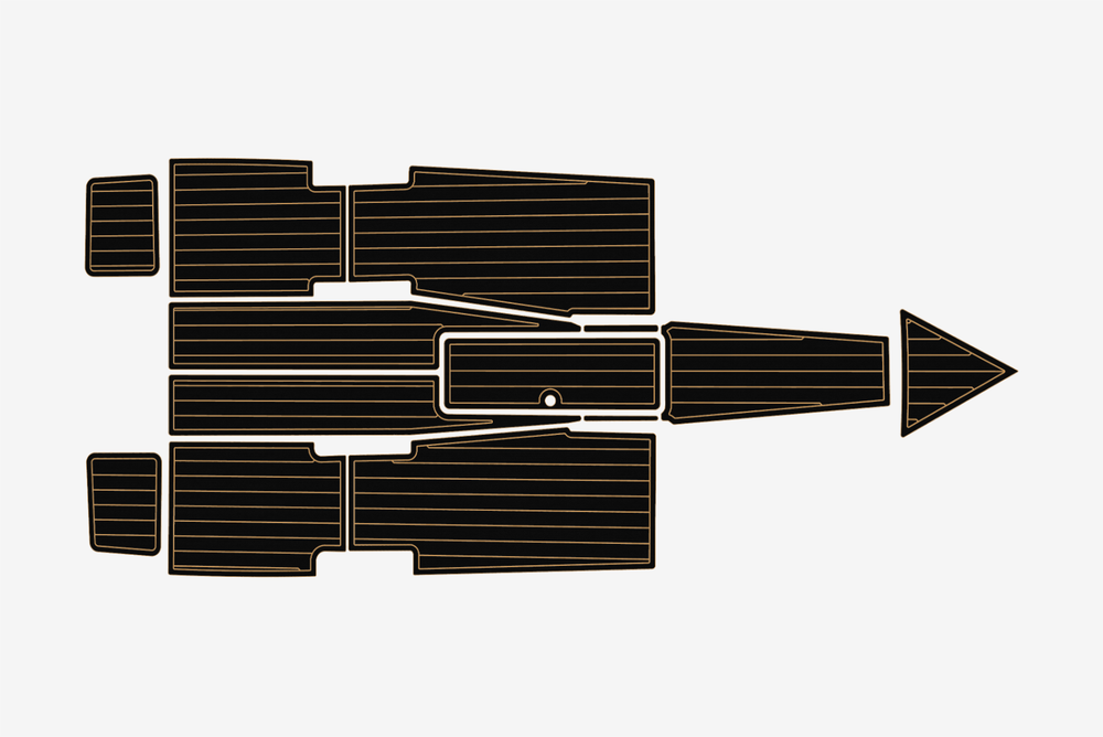 2008 Eliminator 23 Marine teak deck EVA Foam Boat flooring