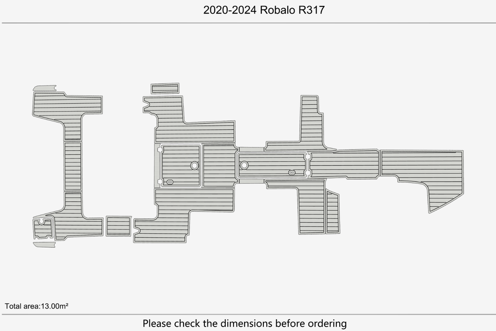2020-2024 Robalo R317 Marine teak deck seadek EVA Foam Boat flooring