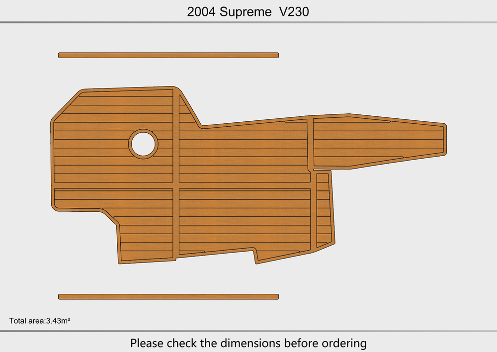 2004 Supreme V230 Cockpit 1/4"6mm EVA Foam faux mat floor