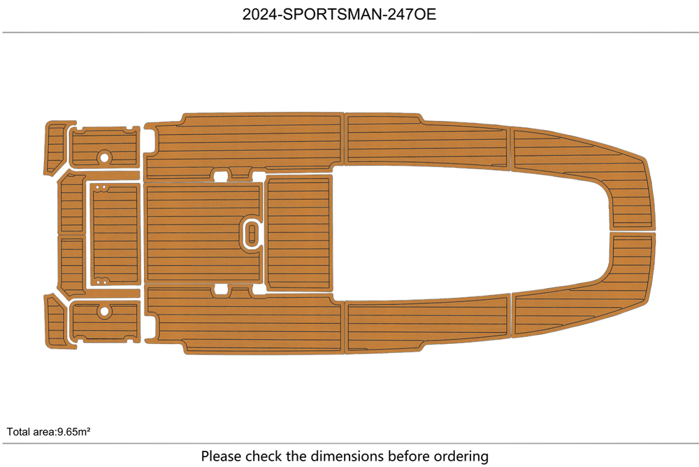 2022-2024 Sportsman 247OE Cockpit Swim platform 1/4"6mm EVA Faux foam Mat floor