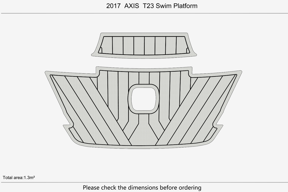 2017 AXIS T23 Marine teak deck EVA Foam Boat flooring