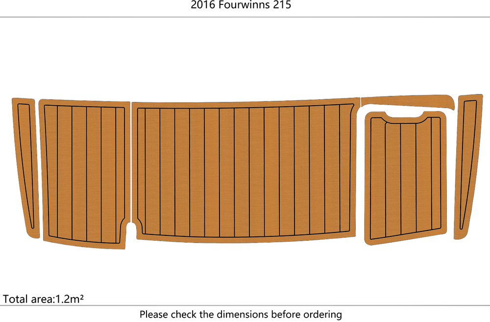 2013-2016 fourwinns 215 Swim platform 1/4"6mm EVA foam floor