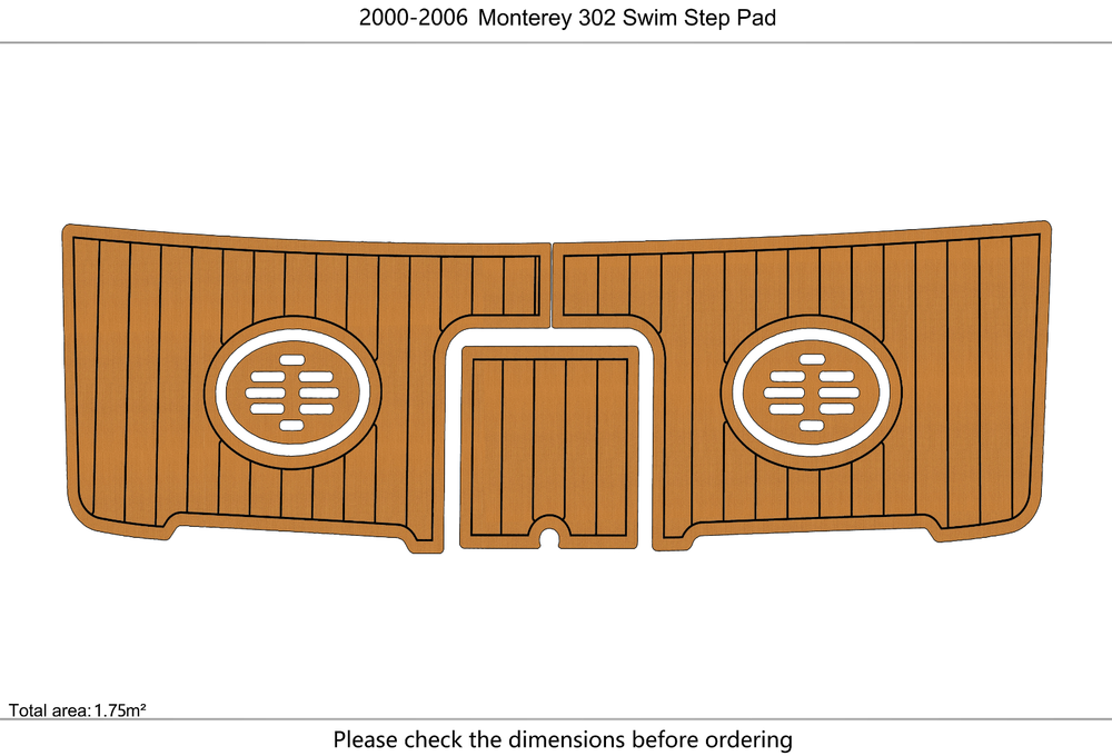 2000-2006 Monterey 302 cruiser Swim platform 1/4"6mm EVA Foam floor