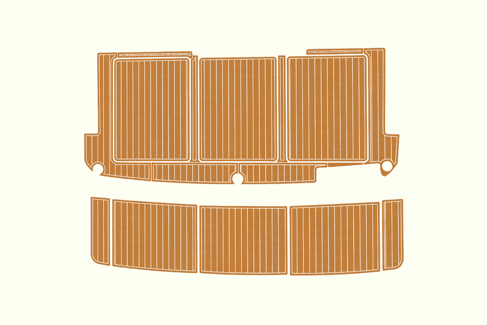 1985-1988 Bayliner 4550 Cockpit Swim platform 1/4"6mm EVA foam faux floor