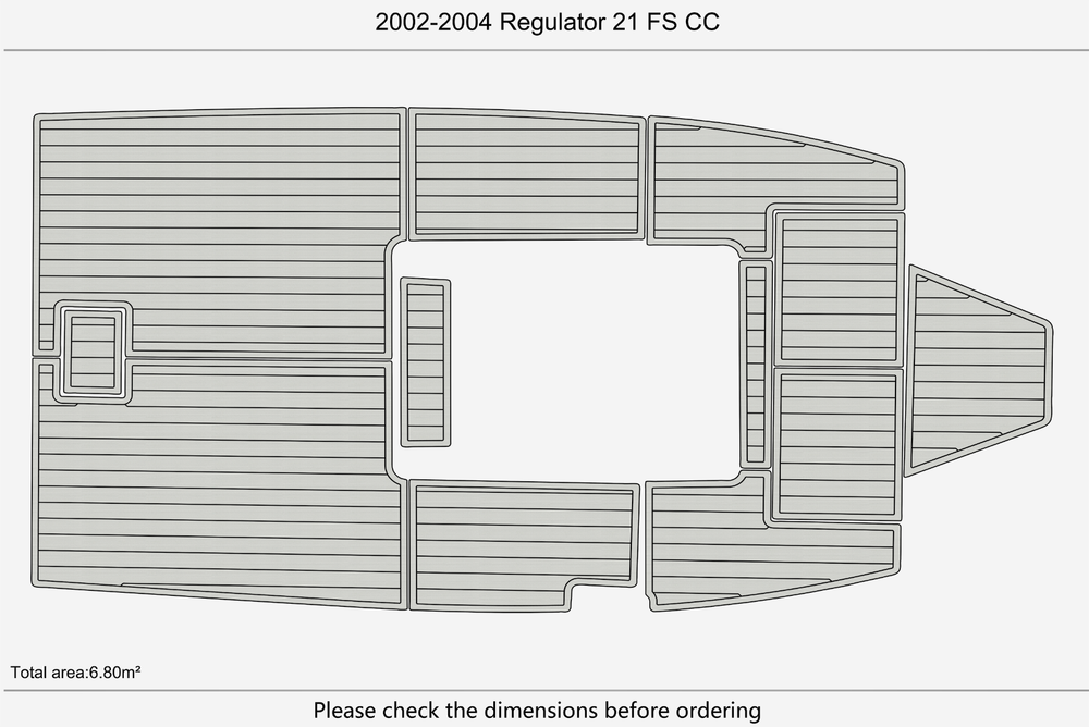 2002-2004 Regulator 21 FS CC Cockpit 1/4"6mm EVA Foam floor
