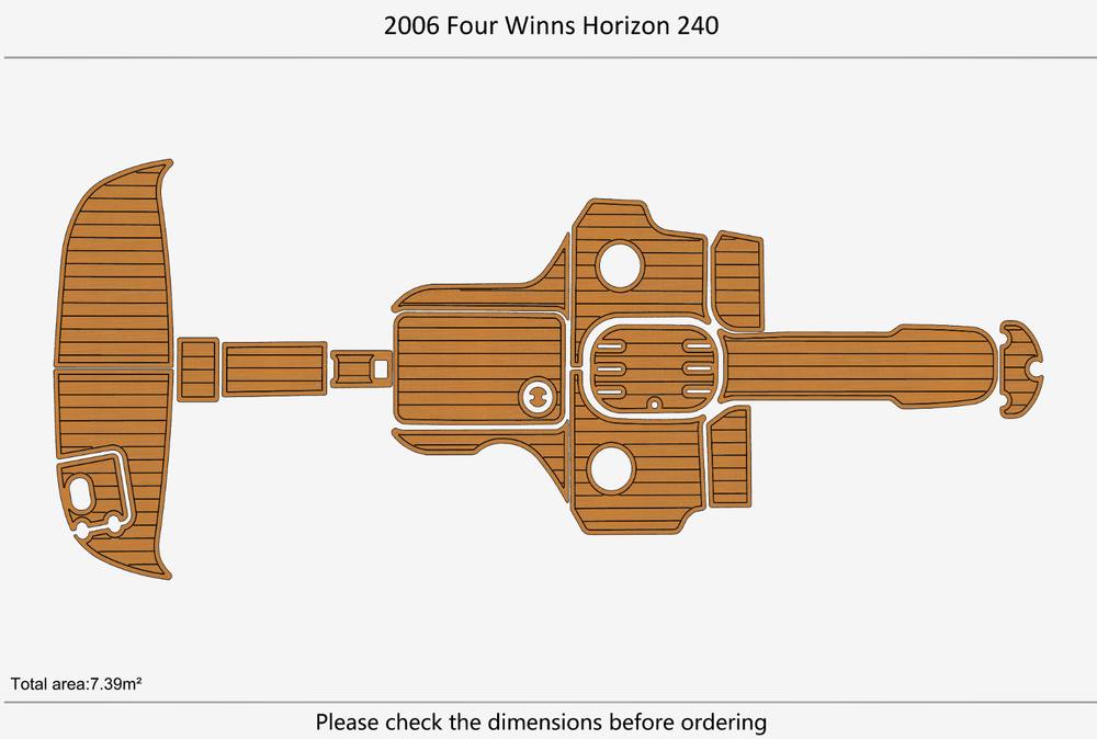 2006 Four Winns 240 Horizon Marine teak deck seadek EVA Foam Boat flooring