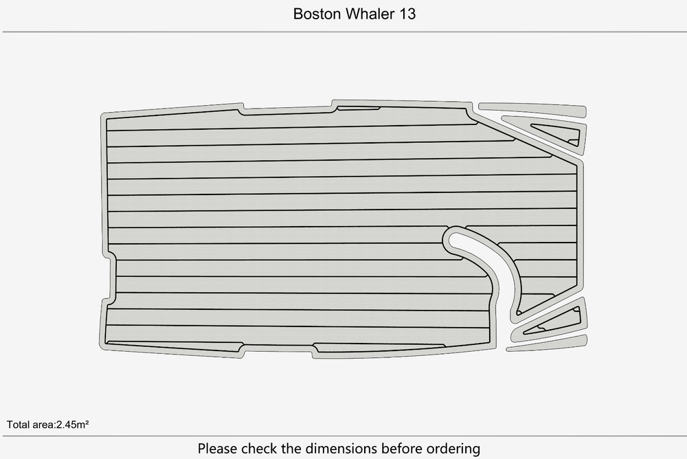 Boston Whaler 13 Marine teak deck EVA Foam Boat flooring