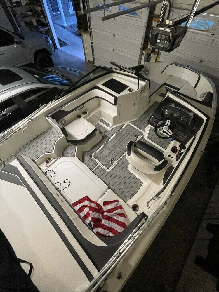2015-2019 Sea Ray 190 SPX Outboard Anti-slip mat Custom EVA faux teak flooring