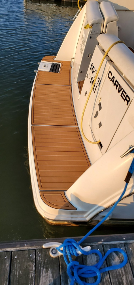 2001 Carver 350 Mariner Cockpit Swim platform 1/4"6mm EVA foam floor