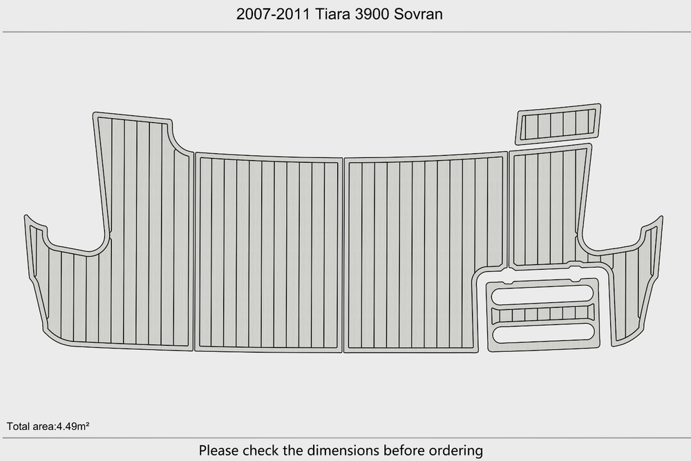 2007-2011 Tiara 3900 Sovran Swim platform 1/4"6mm EVA Foam floor