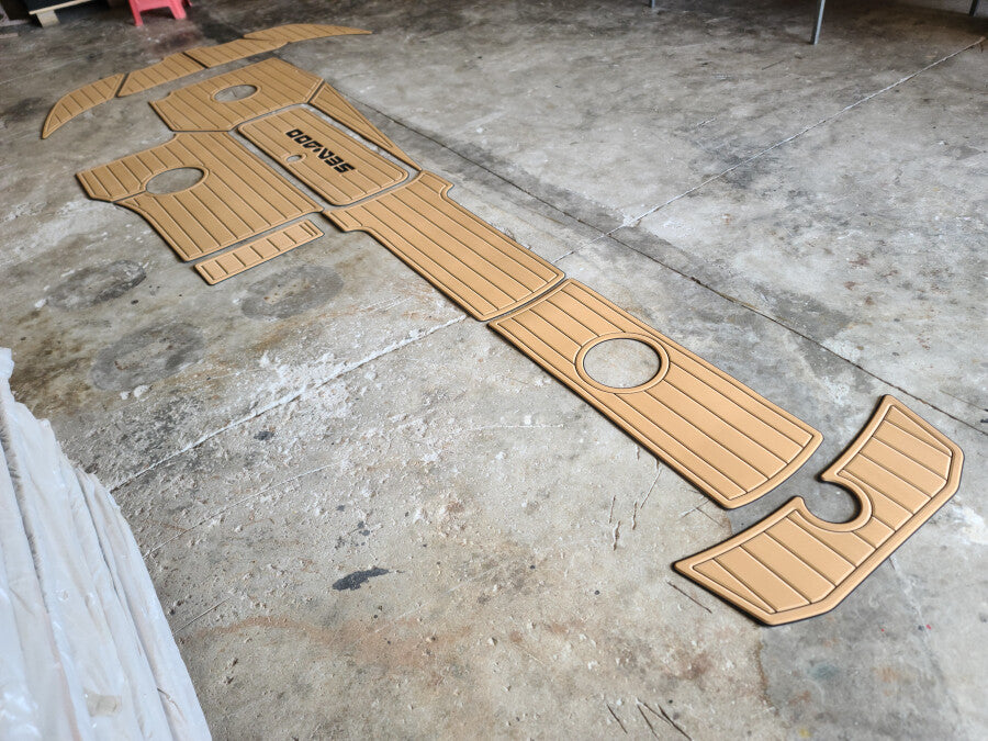 2007-2012 sea doo 230 wake Cockpit & Swim platform1/4" 6mm faux teak floor