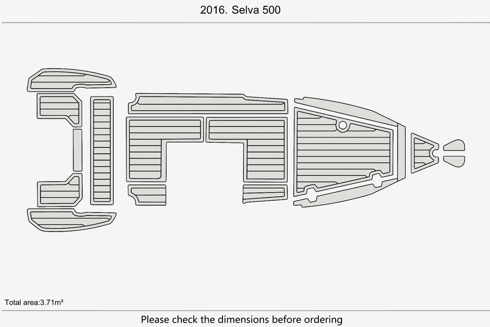 2016 Selva 500 Marine teak deck seadek EVA Foam Boat flooring