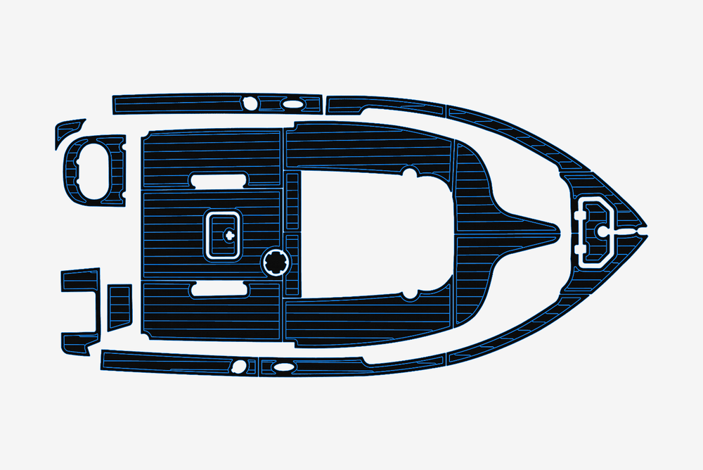 2018-2020 Nauticstar 2102 Legacy Marine teak deck EVA Foam Boat flooring