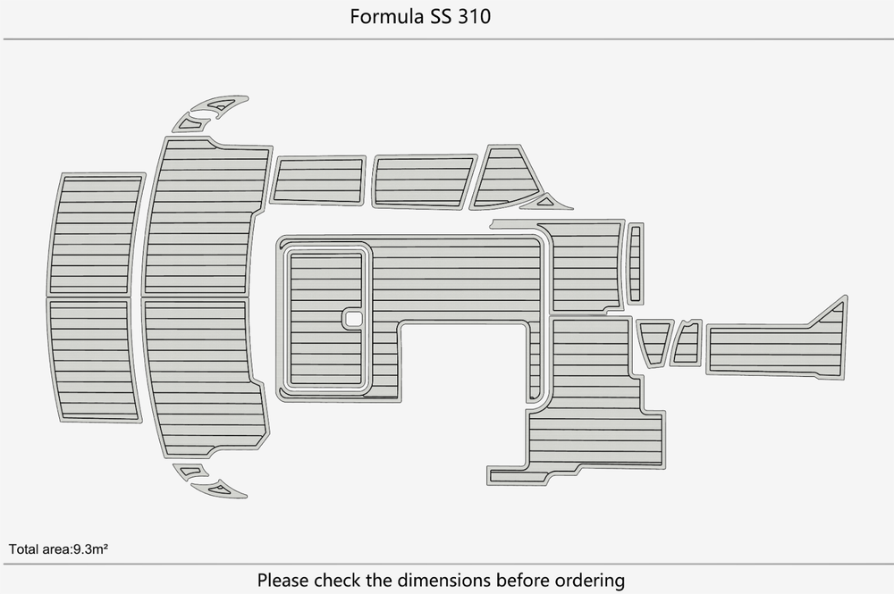 Formula SS 310 Marine teak deck EVA Foam Boat flooring