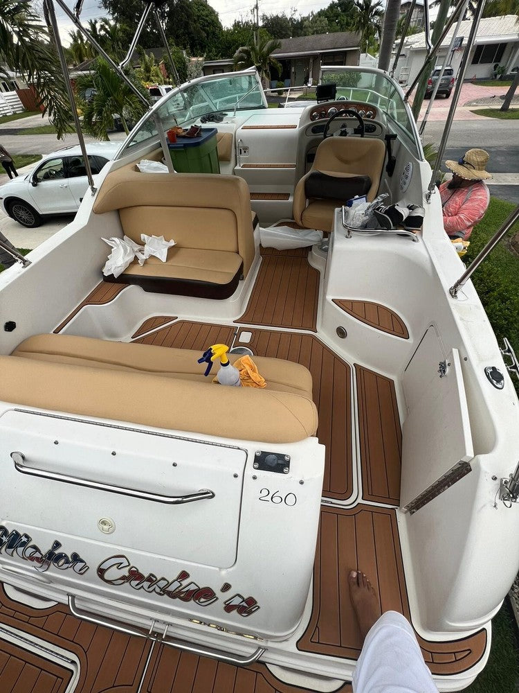 2002-2004 Sea Ray 260 Sundancer Cockpit Swim platform 1/4"6mm EVA foam mat floor