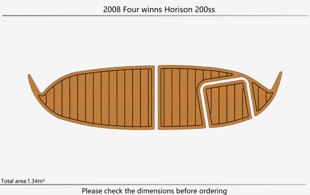 2008 Four winns Horison 200ss Marine teak deck EVA Foam Boat flooring