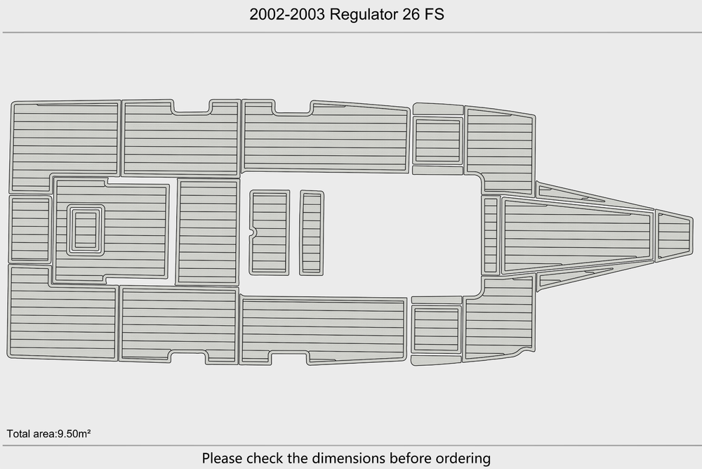 2002-2003 Regulator 26 FS Cockpit 1/4"6mm EVA Foam mat floor