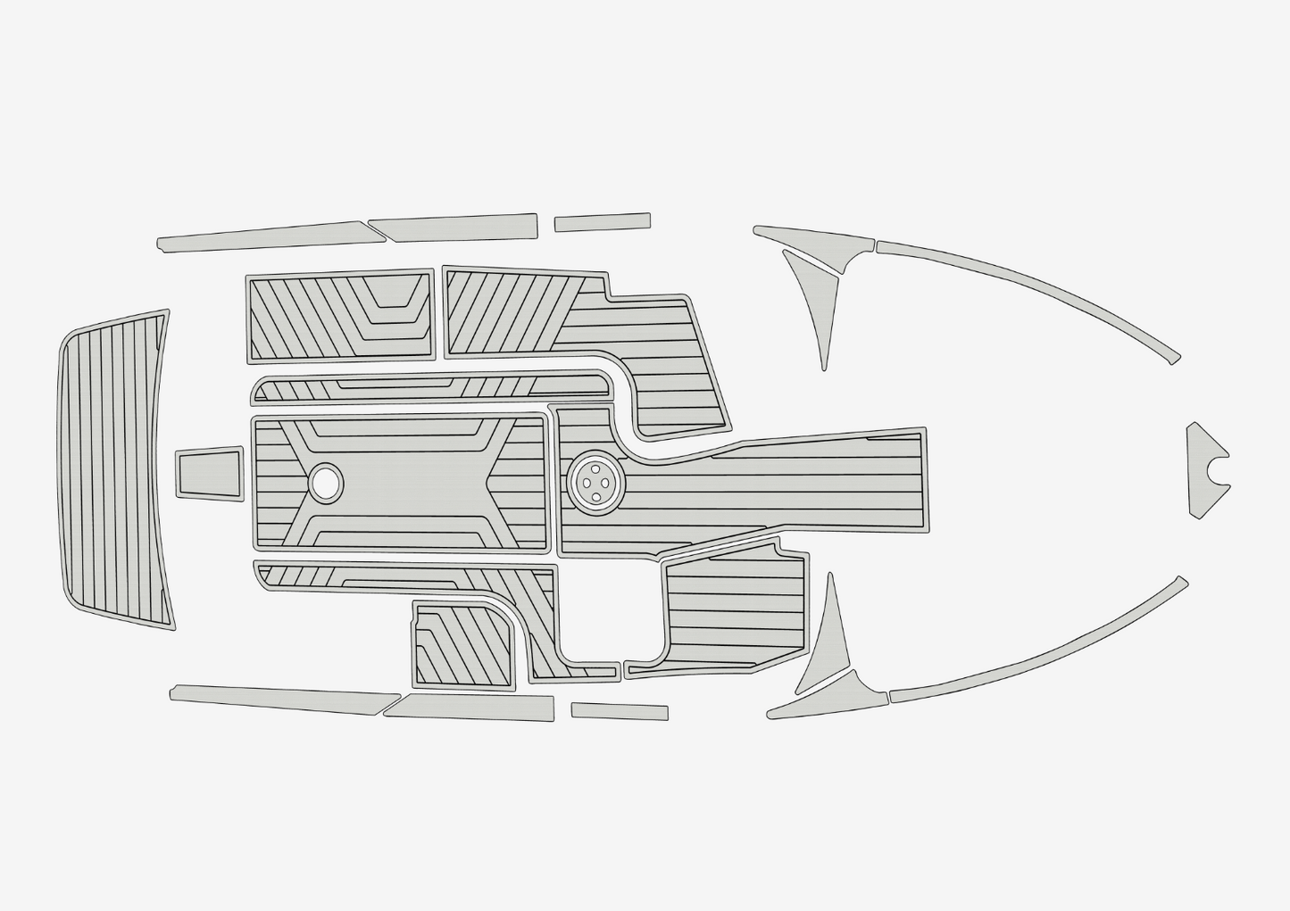 2010-2017 malibu 247 lsv Cockpit Swim platform bow 1/4"6mm EVA Foam faux floor