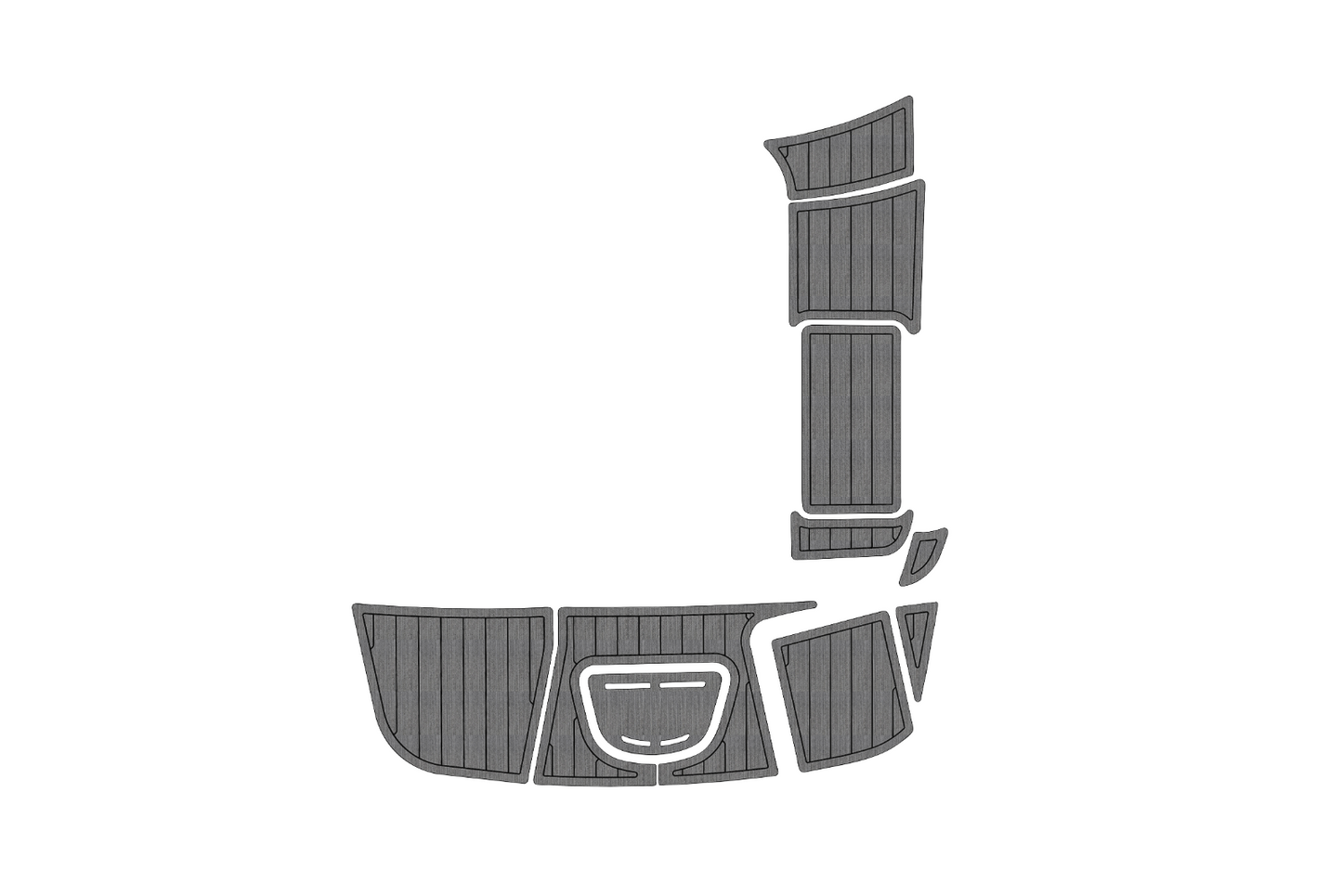 2009-2015 Sea Ray 280 Sundeck Swim platform 1/4" 6mm EVA faux teak mat Floor