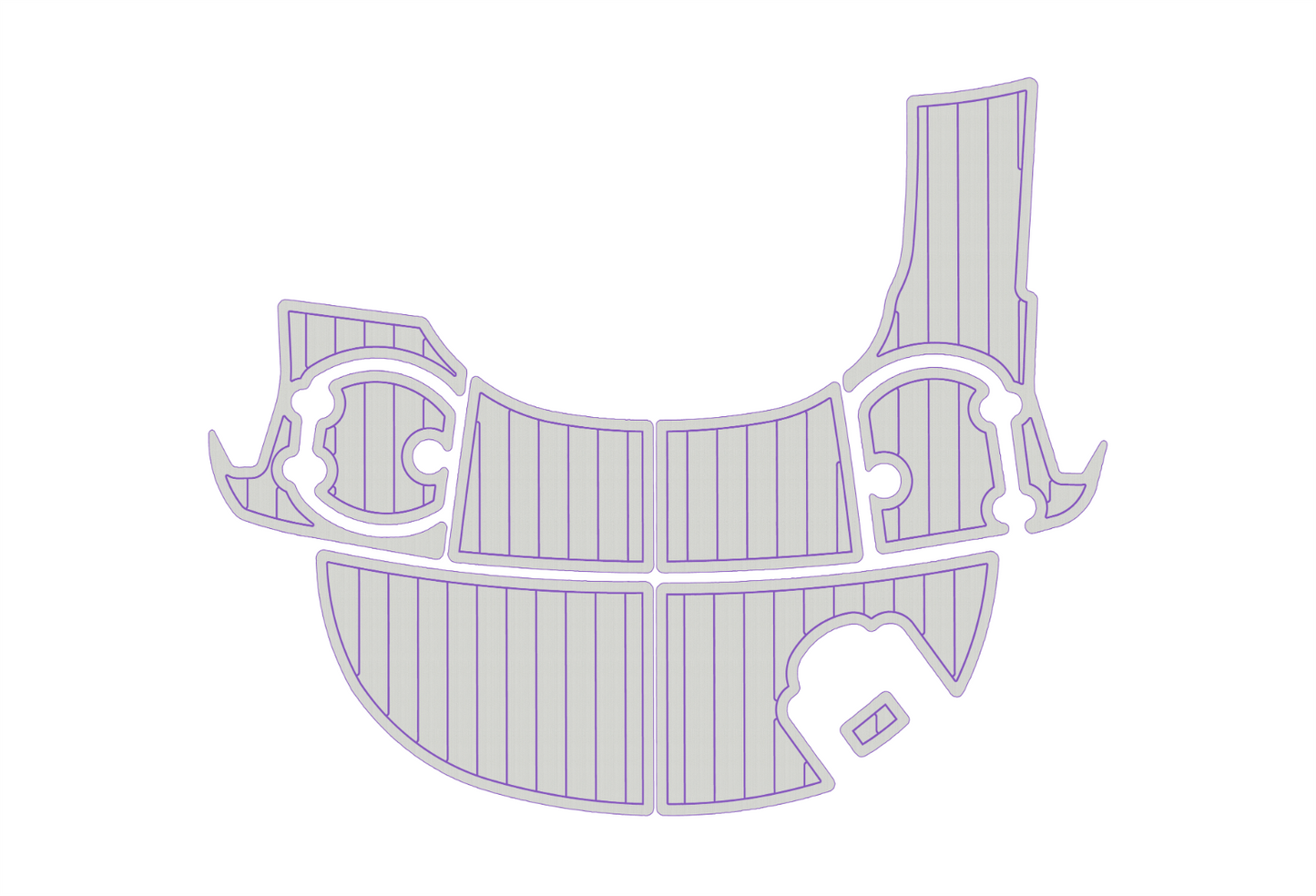 2011-2018 Monterey 204 FS BR Swim platform 1/4"6mm EVA Foam faux floor