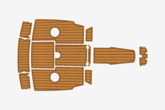 2000-2001 Chaparral 196 SSI Anti-slip mat Custom EVA teak marine deck flooring