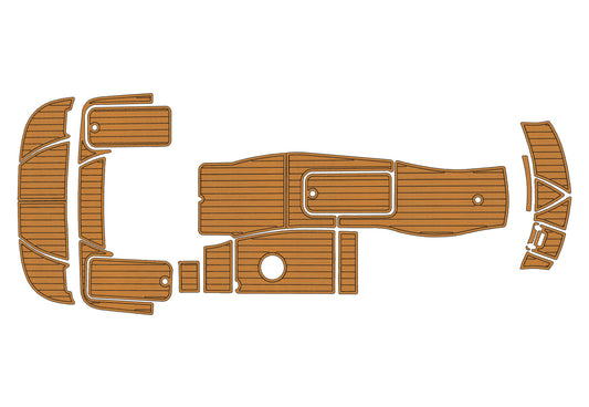 2008-2013 Bayliner SD 217 Cockpit Swim platform 1/4" 6mm EVA faux teak mat Floor