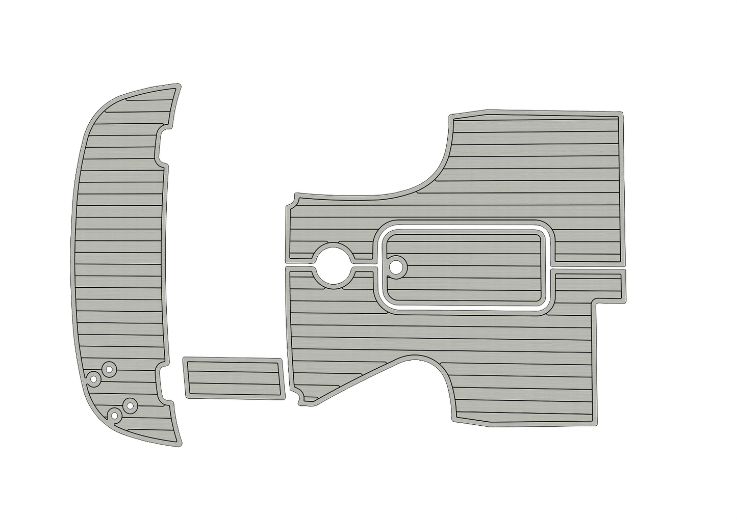 2010-2013 Bayliner 702 Cockpit Swim platform 1/4" 6mm EVA foam floor