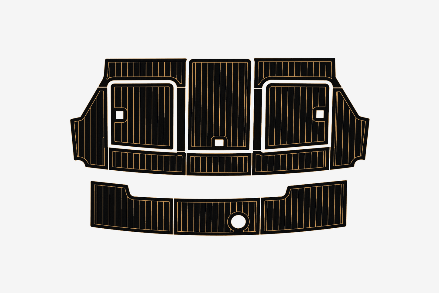 Carver 37 Cockpit Swim platform 1/4"6mm EVA Foam carpet marine floor