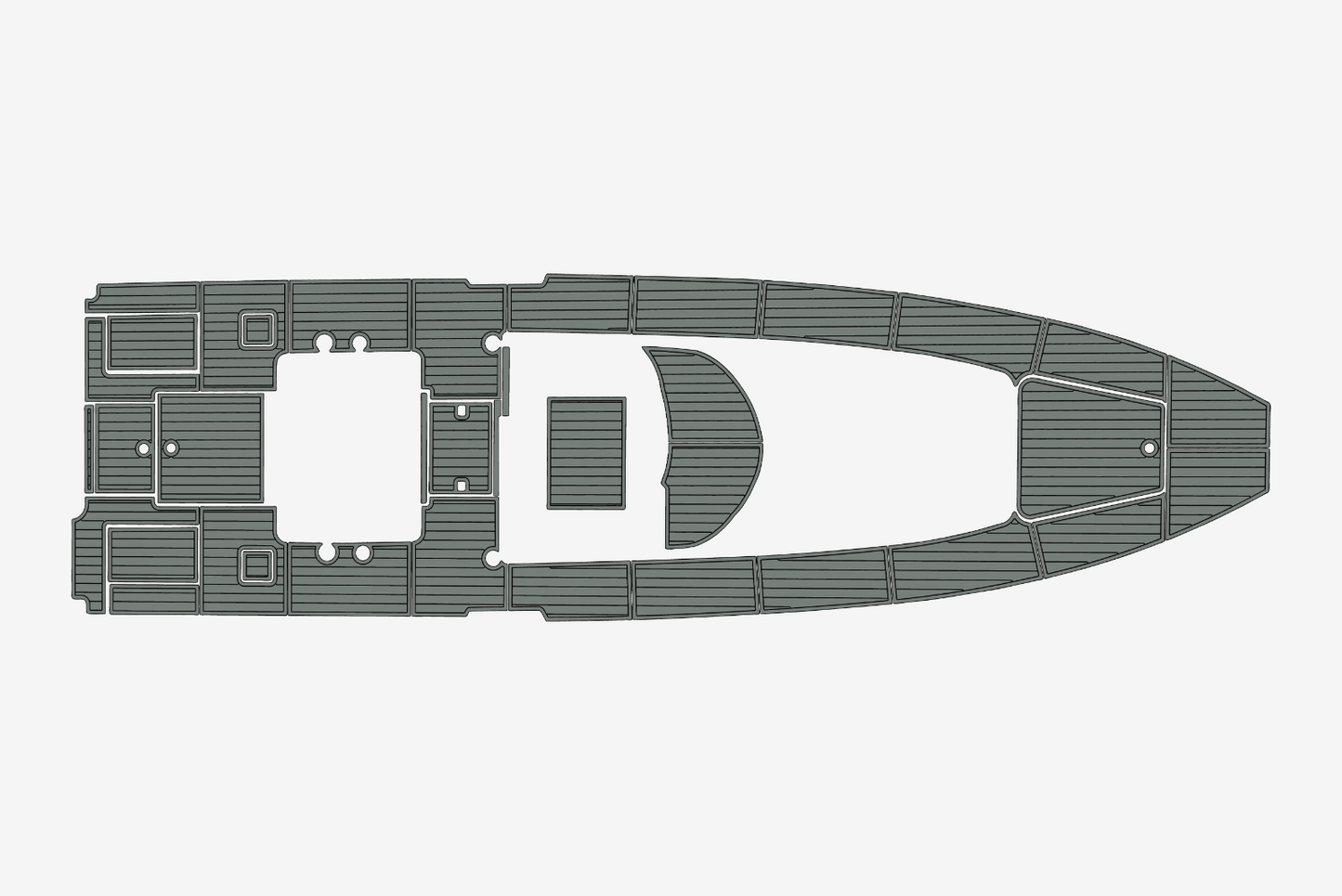2022 Contender 39 FA Cockpit 1/4"6mm EVA Foam carpet marine faux mat floor
