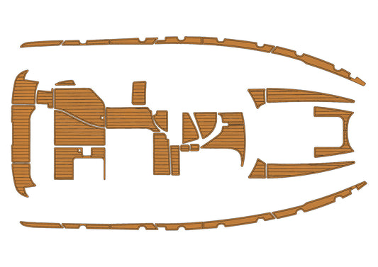 2002-2006 Bayliner 305 Ciara Cockpit swimming platform 6mm EVA TEAK Non-slip